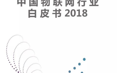 2018中国物联网行业白皮书