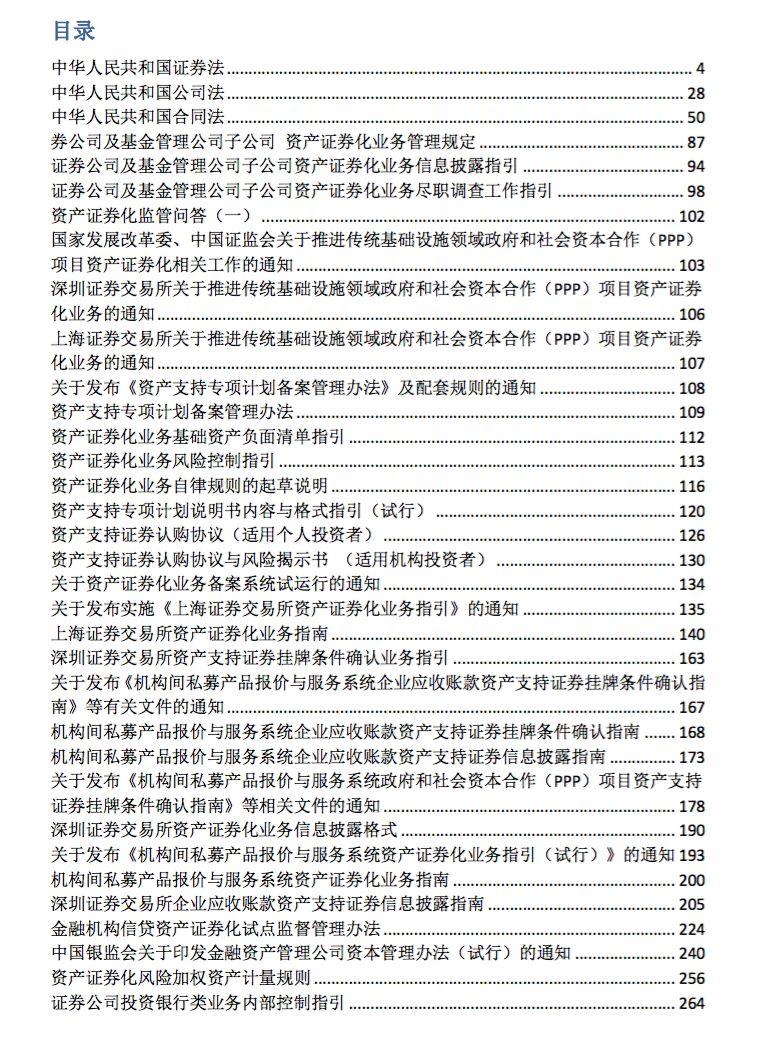 2018资产证券化相关法规汇编（324页）