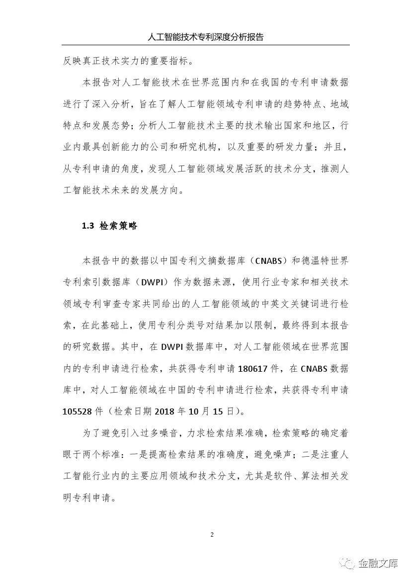 人工智能技术专利深度分析报告
