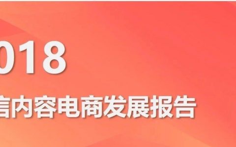 2018年微信内容电商发展报告完整版