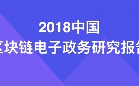 链塔智库：2018中国区块链电子政务研究报告