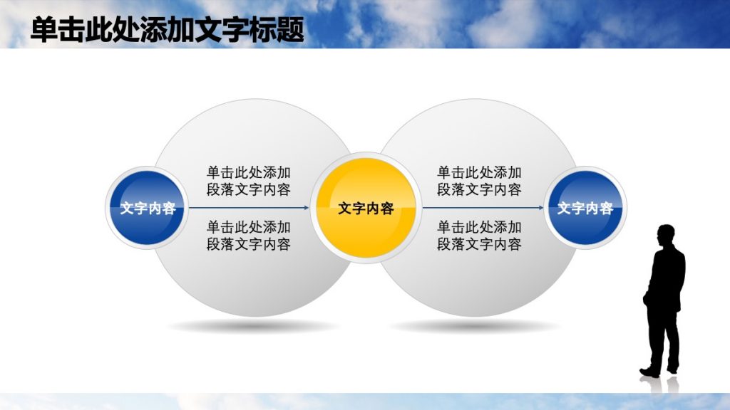 建设银行沉稳蓝色风格金融PPT模板