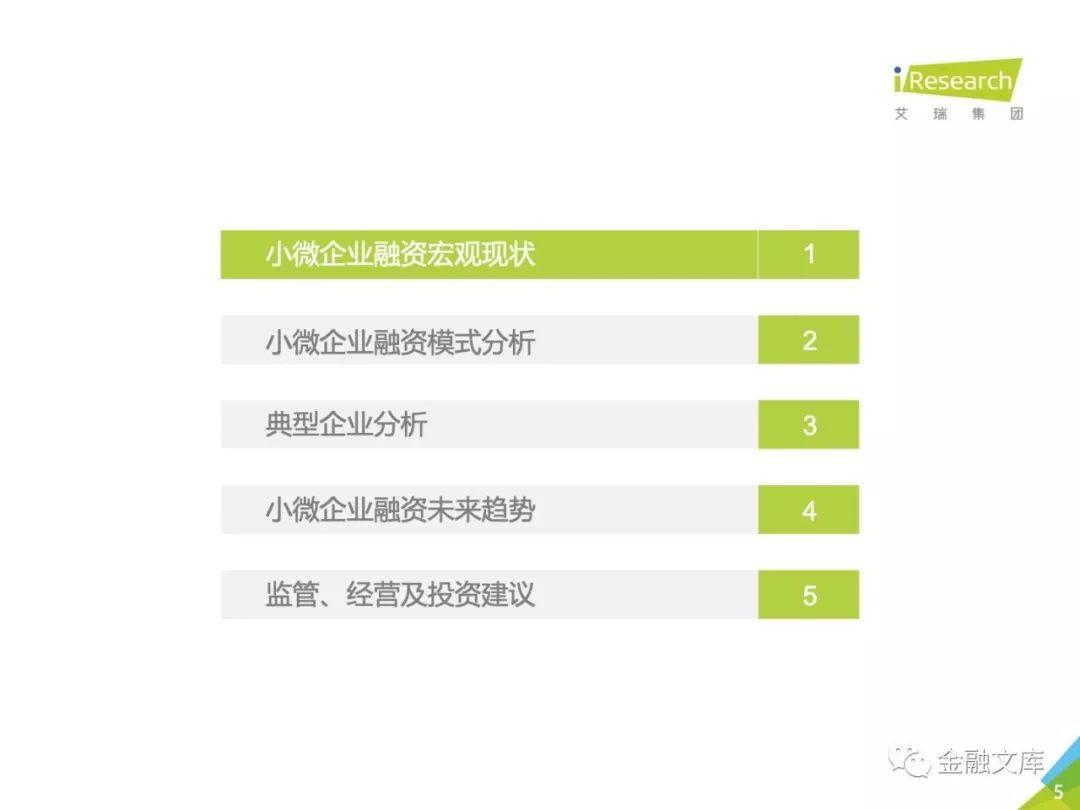 艾瑞：2018年中国小微企业融资研究报告