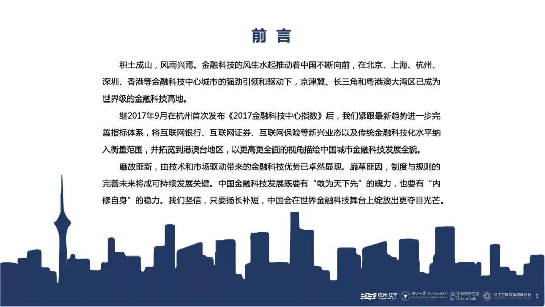 浙大AIF：2018全球金融科技中心城市报告