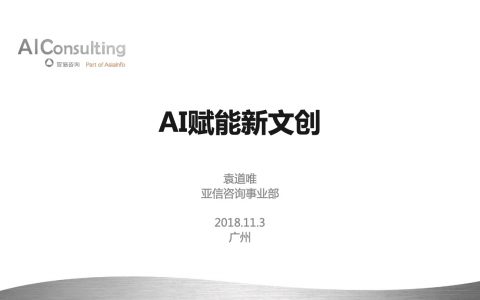 2018广东互联网大会-袁道唯：AI赋能新文创