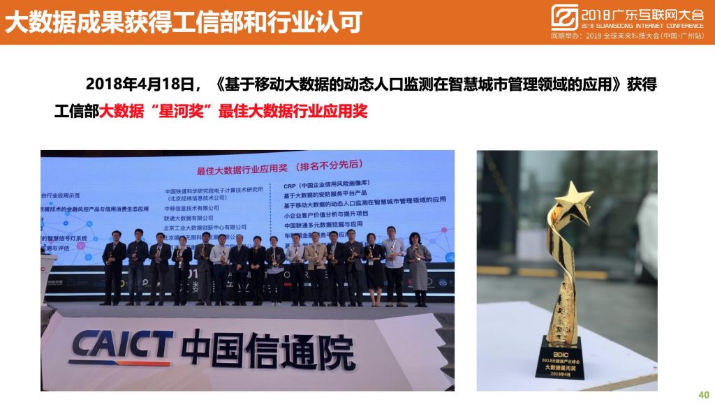 2018广东互联网大会-中国移动：蜂巢大数据与智慧城市建设实践