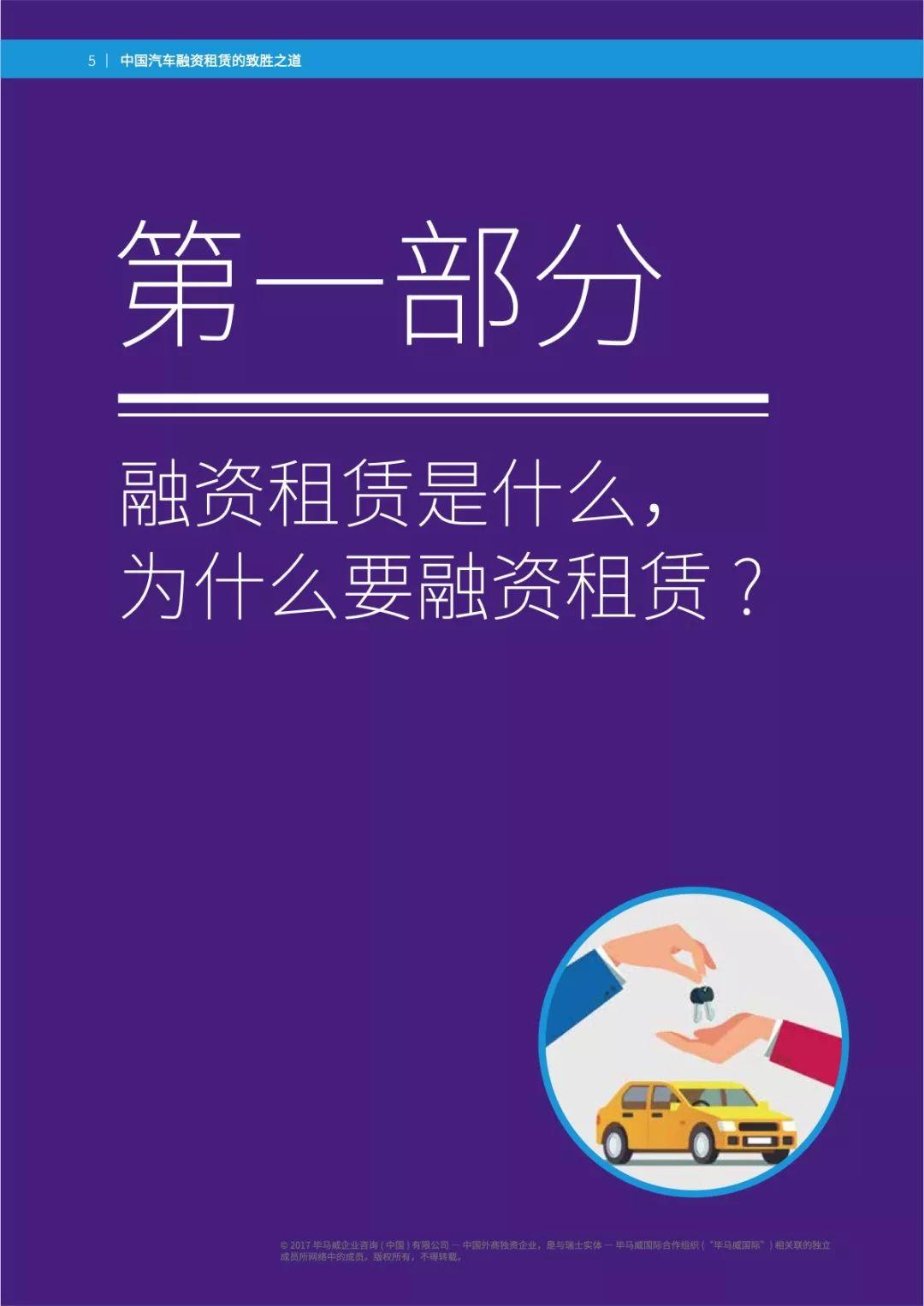 毕马威：中国汽车融资租赁的致胜之道