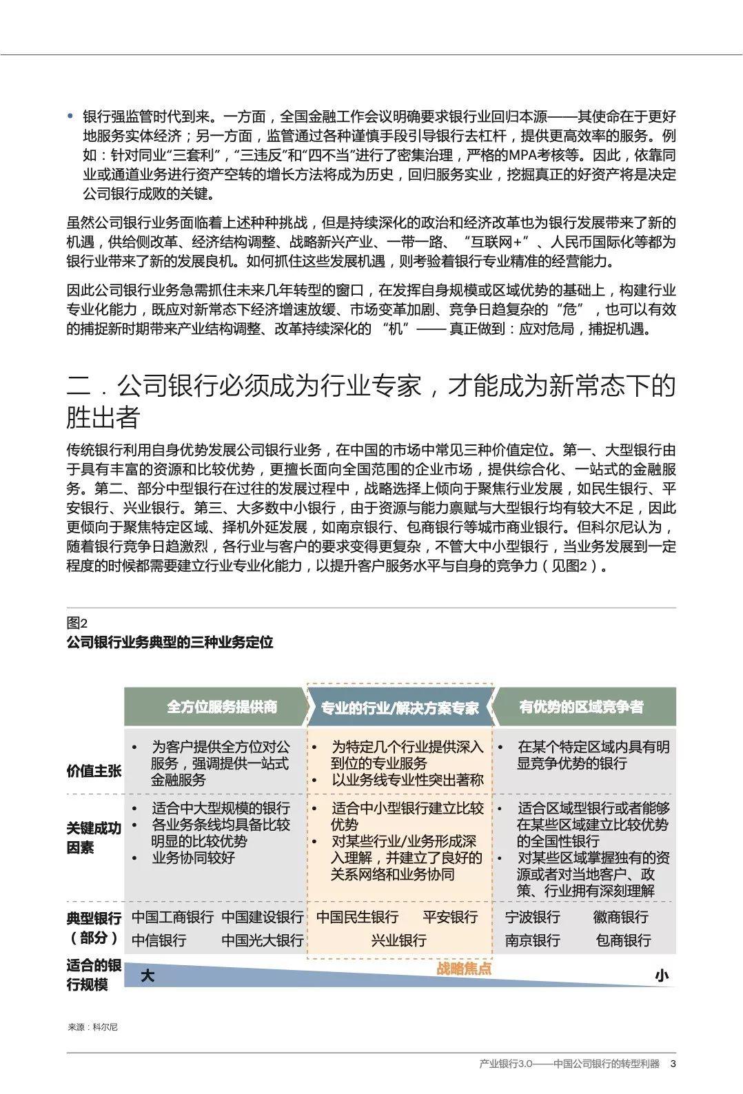 科尔尼：产业银行3.0-中国公司银行的转型利器