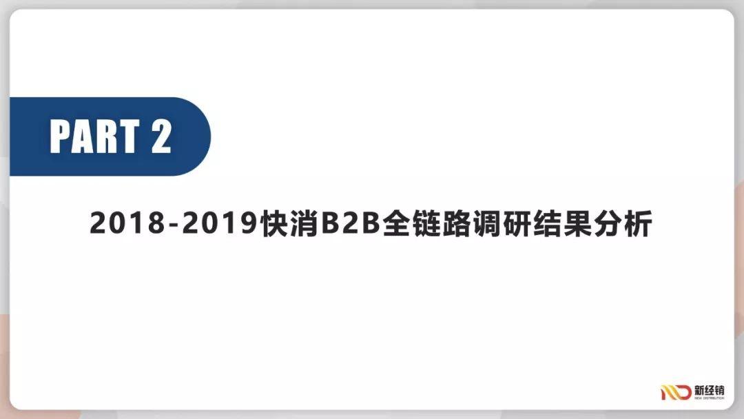 2018-2019快消B2B行业趋势报告