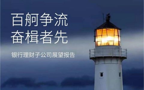 毕马威：百舸争流、奋楫者先——银行理财子公司展望报告