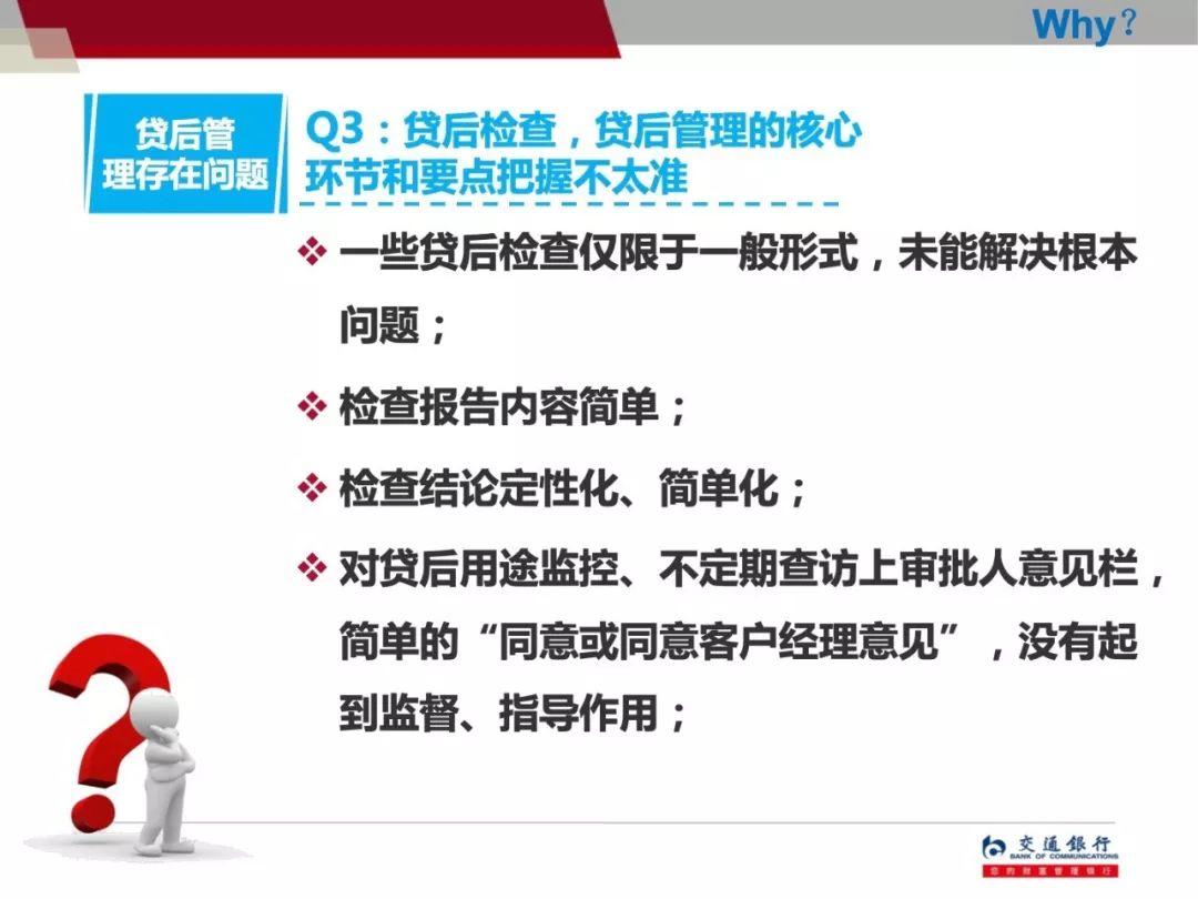 交通银行信贷员贷后管理培训