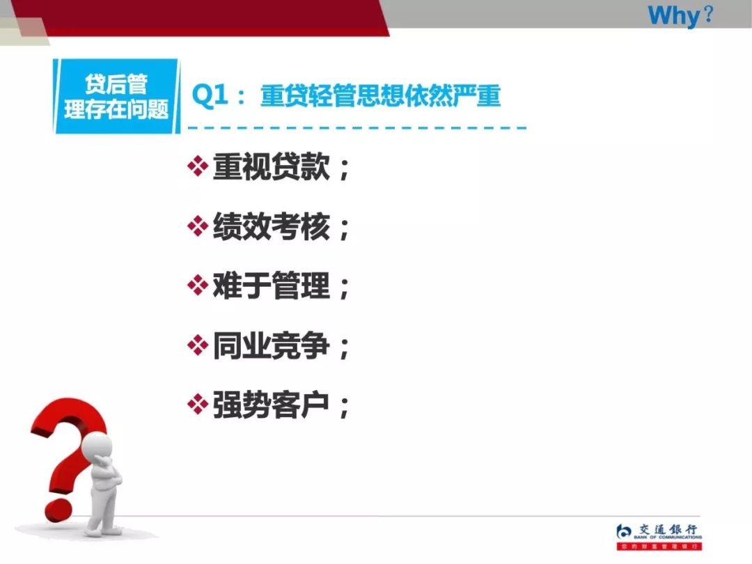 交通银行信贷员贷后管理培训