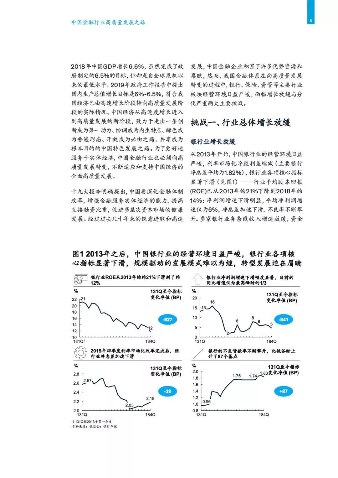 麦肯锡：2019中国金融行业高质量发展之路