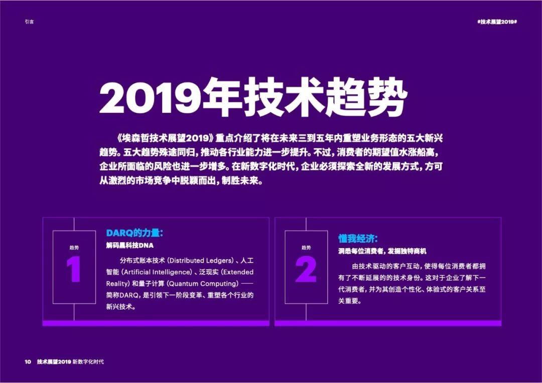 2019技术展望——迎接新数字化时代