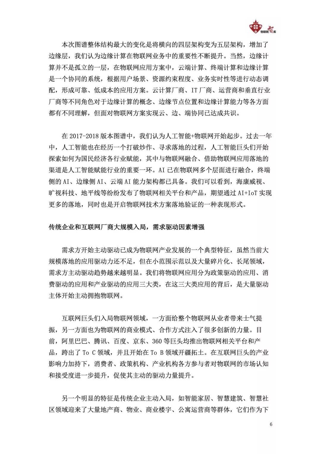 2019中国物联网产业全景图谱报告（274页）