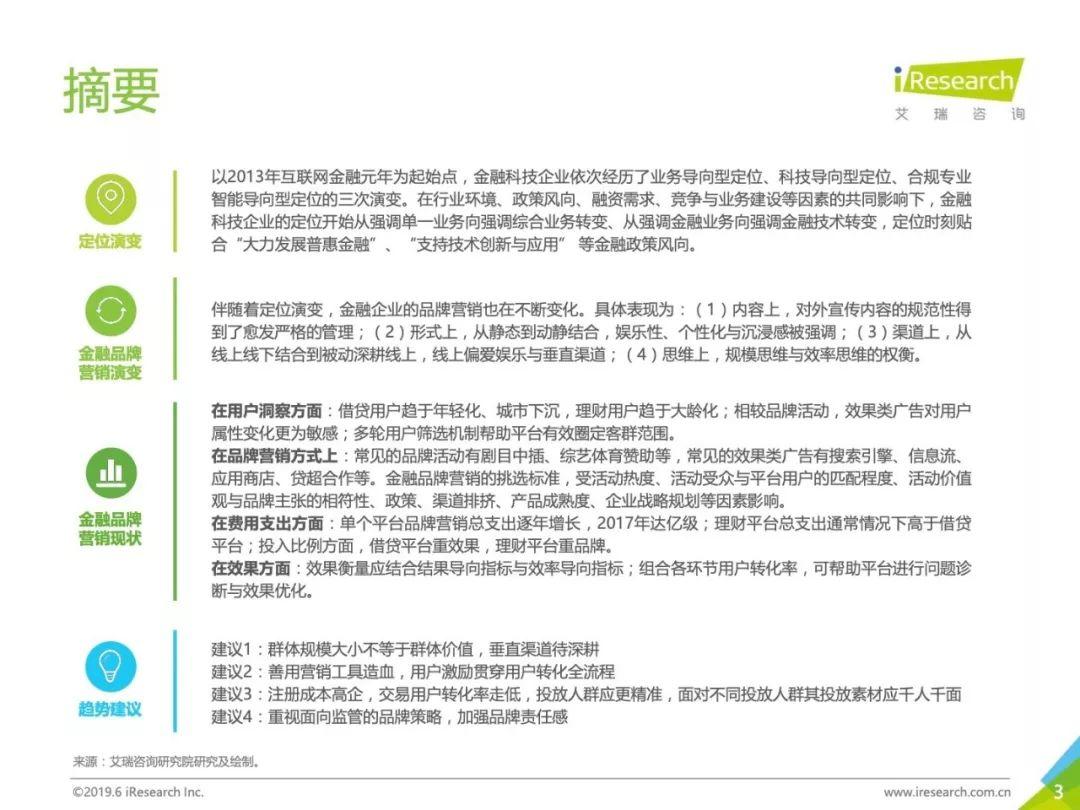 艾瑞咨询：2019年中国金融科技企业品牌营销研究报告