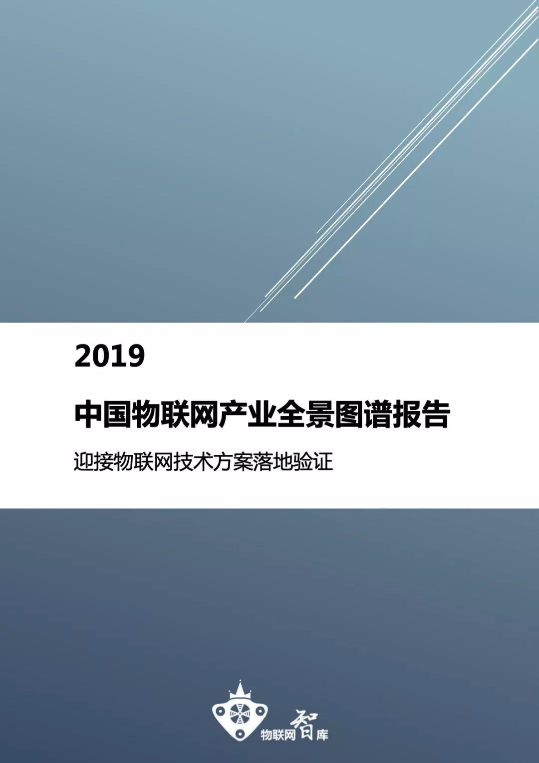 2019中国物联网产业全景图谱报告（274页）