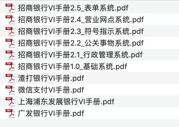 金融银行企业VI手册（10份）