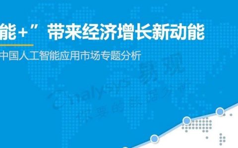 2019中国人工智能应用市场专题