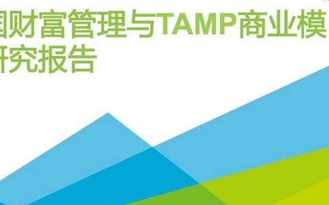 2019年中国财富管理与TAMP商业模式研究报告