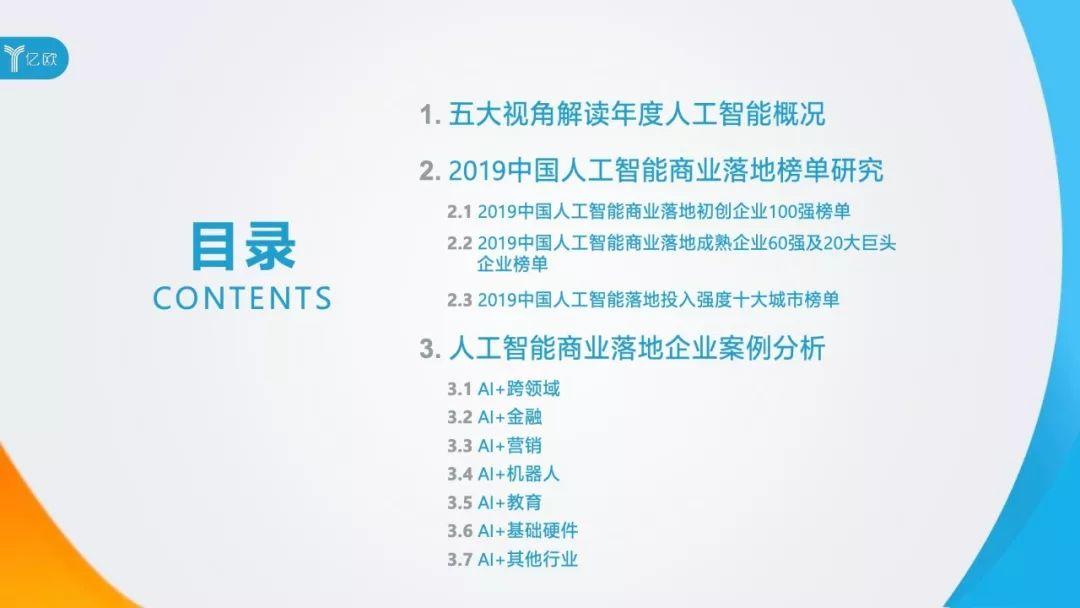 2019中国人工智能商业落地研究报告