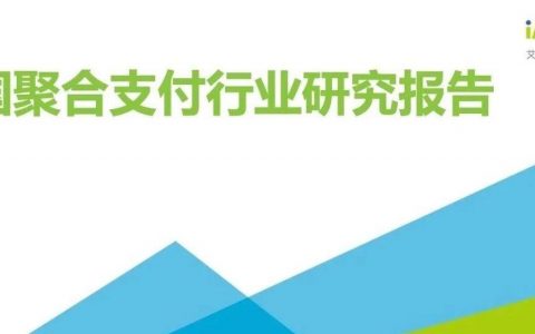 2019年中国聚合支付行业研究报告(34页)