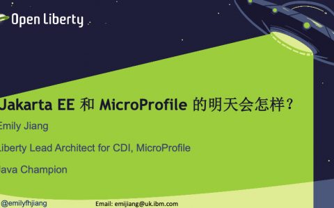 Jakarta EE 和 MicroProfile 的明天会怎样？