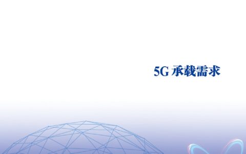 TMT：5G承载需求白皮书