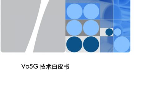 华为：Vo5G技术白皮书