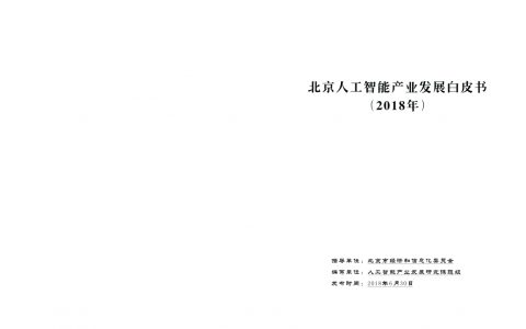 2018年北京人工智能产业发展白皮书（21页）