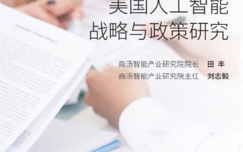 商汤：美国人工智能战略与政策研究