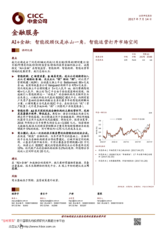 智能投顾研究报告