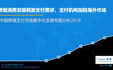 易观：中国跨境支付市场数字化发展专题分析2018
