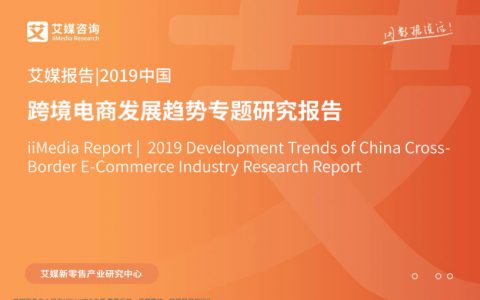 2019中国跨境电商发展趋势专题研究报告（56页）