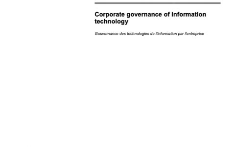 ISO38500 IT治理国际标准 ISO_IEC_38500_2008_version_PDF