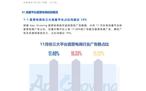 有米科技：11月份直营电商行业分析报告(11页)