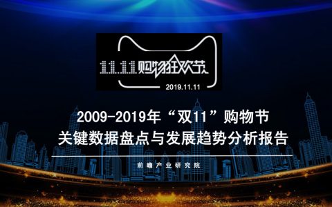 前瞻产业研究院：2009-2019年“双11”购物节关键数据盘点与发展趋势分析报告(55页)