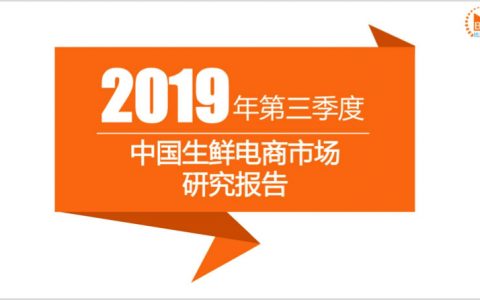 比达咨询：2019年第三季度中国生鲜电商市场研究报告(31页)
