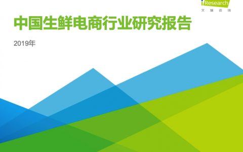 艾瑞咨询：2019年中国生鲜电商行业研究报告 (28页)