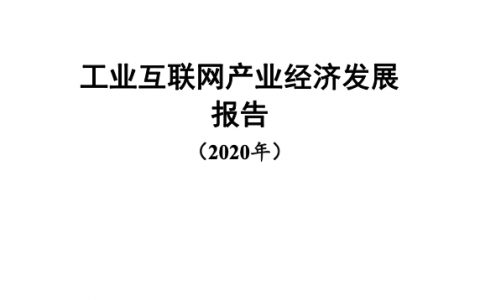 工业互联网产业经济发展报告（39页）