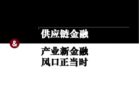 普华永道：供应链金融产业新金融（13页）