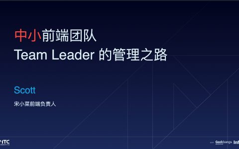 中小前端团队 Team Leader 的管理之路