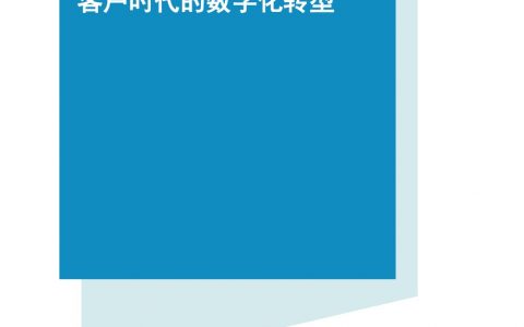 埃森哲：客户时代的数字化转型