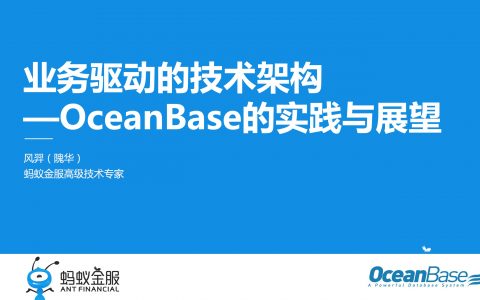 蚂蚁业务驱动的技术架构