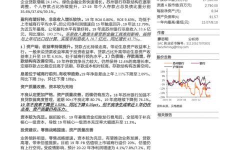 苏州银行零售战略提速，小而美的城商行