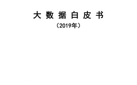 中国信通院：大数据白皮书(2019)（50页）