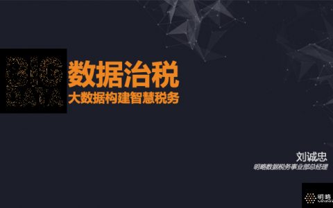 数据治税——大数据构建智慧税务