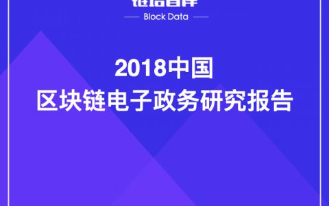 2018中国区块链电子政务研究报告（23页）