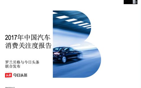 罗兰贝格：2017年中国汽车消费关注度报告（23页）