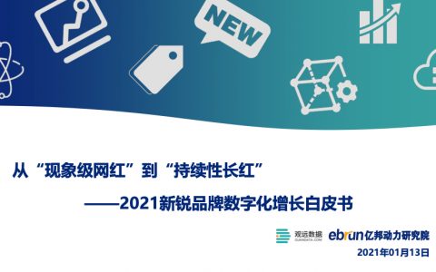 亿邦动力研究院：2021新锐品牌数字化增长白皮书（43页）
